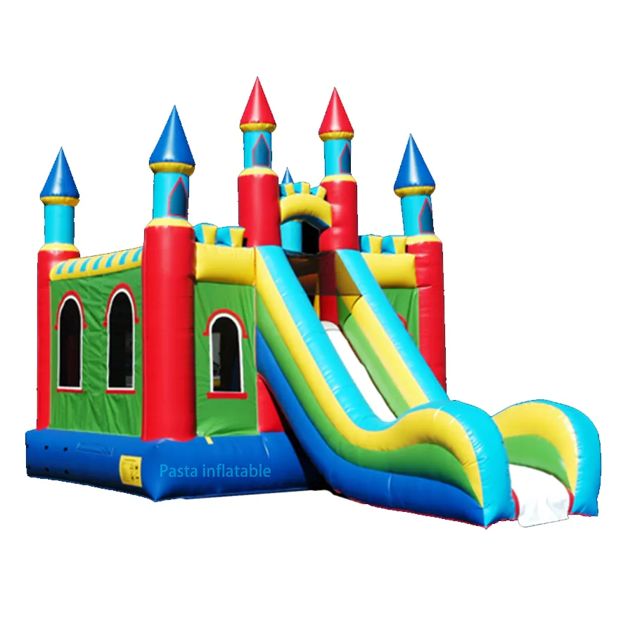 slide bounce house inflatable with blower