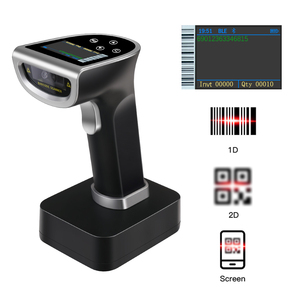 Lector de código de barras manos libres inalámbrico Bluetooth 2D y 2,4G opcional multicolor 2600mAh PDF417 Bar Qr Code Scanner - Product Image 2