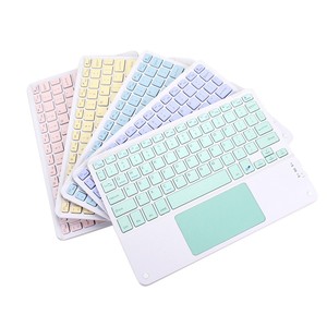 Teclado inalámbrico con panel táctil Panel táctil Delgado BT Teclado retroiluminado Tablet PC Teléfono móvil Laptop Teclado Trackpad Teclado - Product Image 1