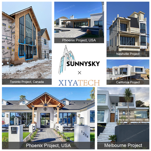 XIYATECH NFRC Double Glazed Hung <strong>Sash</strong> <strong>Window</strong> Aluminum Alloy Frame Vertical Up/Down Sliding Automatic Open Style - Product Image 2