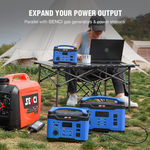 Senci Power <strong>Source</strong> Power Station 600w AC/DC/USB Parallel Output Power Bank Battery Portable Solar Energy System - Product Image 6
