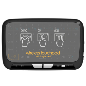 Miniteclado H18 para Android TV Box, teclado inalámbrico con pantalla táctil completa - Product Image 2