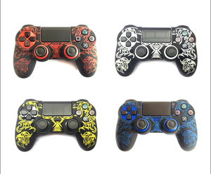 高品質ワイヤレスコントローラーシリコンシェルケースユニバーサルゲーム保護カバーPS4シリーズ用滑り止めアクセサリー - Product Image 2