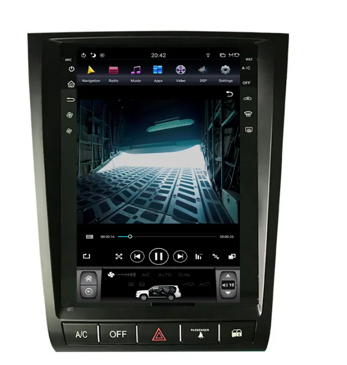 Tesla style Android 9.0 Car GPS car DVD Player for lexus gs 450h hybrid 2008 radio autostereo pure around camera