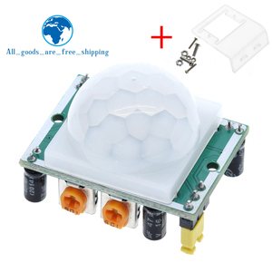 TZT-Sensor de movimiento PIR infrarrojo piroeléctrico IR HC-SR501, módulo Detector para arduino, kits de raspberry pi + funda