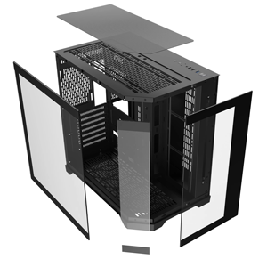 新しいデザイン人気のゲーミングコンピューターケース3強化ガラスパネルハイエンドPCケース360mmラジエーター水槽形状ゲーマー用PCケース - Product Image 3