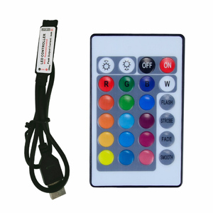 DC Mini führte RGB-Fernbedienung DC5-24V 17key RF Wireless Controller mit 4pin weiblich - Product Image 3