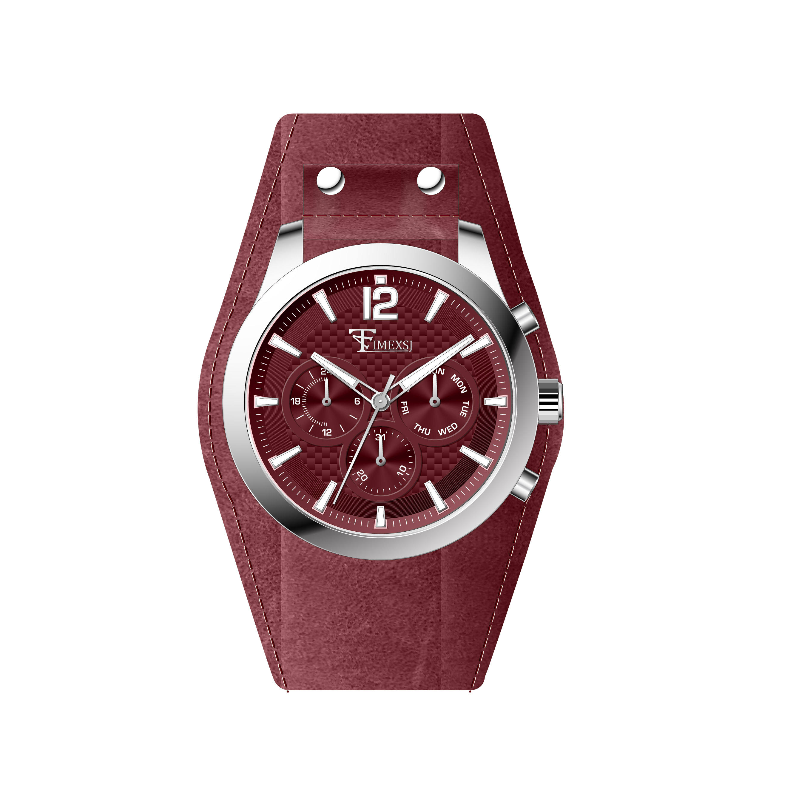 เงิน + เบอร์กันดี