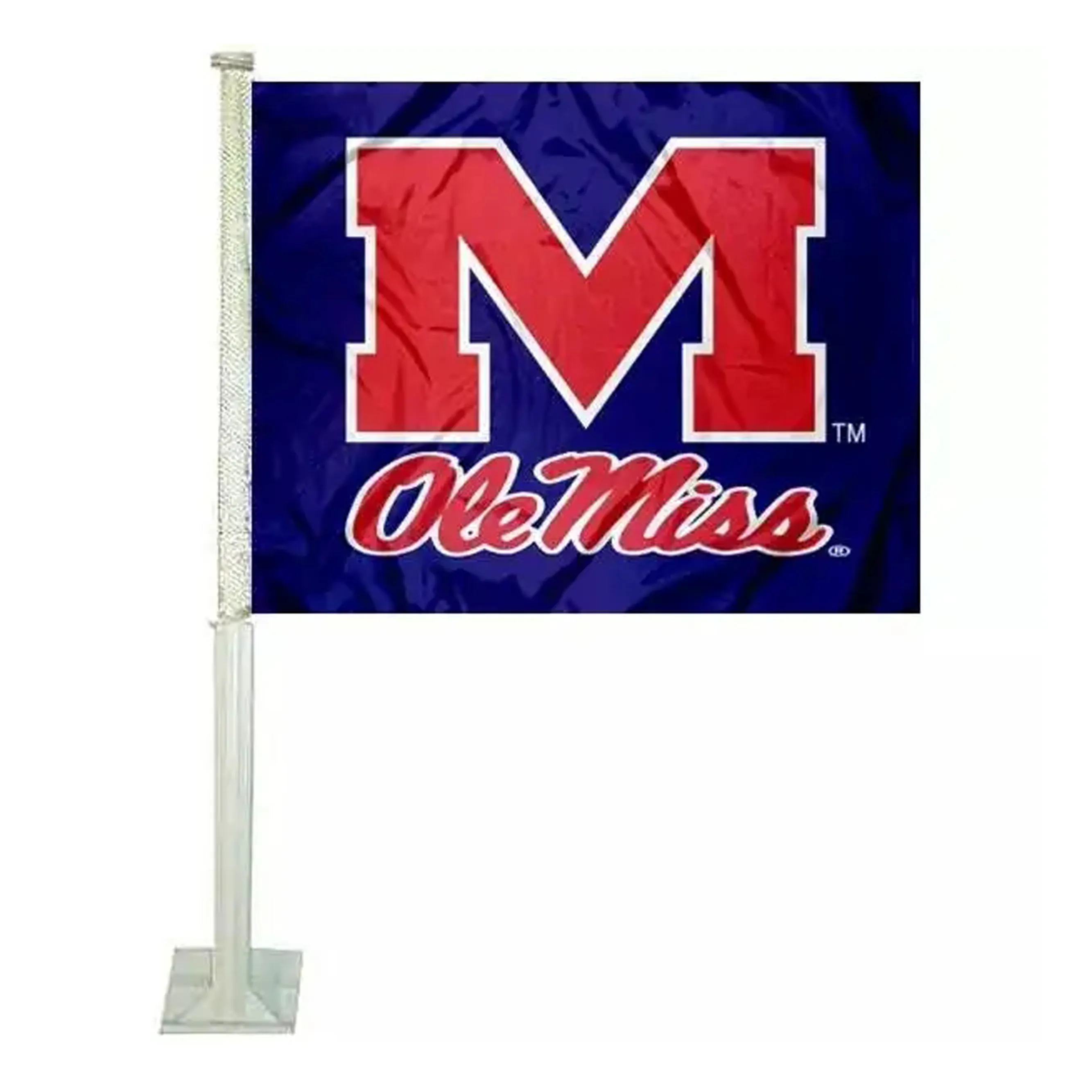 Flagge der benutzerdefinierten Universität von Mississippi Ole Miss Autofensterflagge