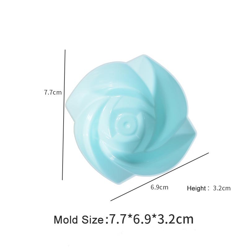 Stampo per muffin con petali grandi azzurro cielo
