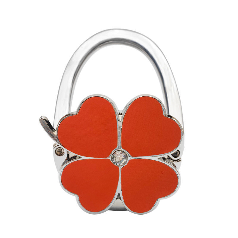 Orange, couleur unie, motif trèfle à quatre feuilles – recommandé pour la peau.