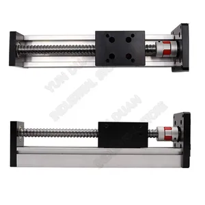 Módulo de mesa deslizante móvil eléctrica de carrera de 100mm ~ 700mm, riel SFU1605, plataforma de guía de escenario lineal cruzada deslizante de husillo de bolas CNC - Product Image 1