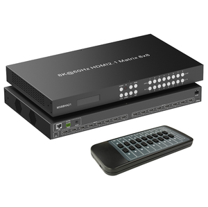 Gran oferta 8x8 matriz HDMI 8K 8 entrada HDMI 8 salida HDMI 8K @ 60Hz 4:2:0 4K @ 120Hz 4:4:4 WEB GUI IP Control HDMI Matrix Switch