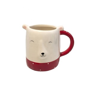 Factory Christmas <strong>Decoration</strong> Supply New 3D <strong>Animal</strong> Face Ceramic Coffee <strong>Mug</strong> Cup - Product Image 1