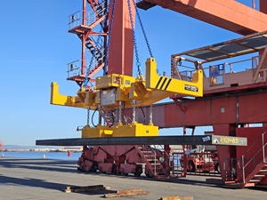 New Efficient Reach Stacker with Electromagnets for Heavy-Duty <strong>Material</strong> <strong>Handling</strong> for Steel Bar Lifting in Manufacturing Plants - Product Image 2