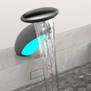 Hiện đại bốn tốc độ phổ gốm lưu vực vòi qua biên giới kéo thiết kế bầu không khí đèn nóng lạnh thác nước tính năng cho - Product Image 1