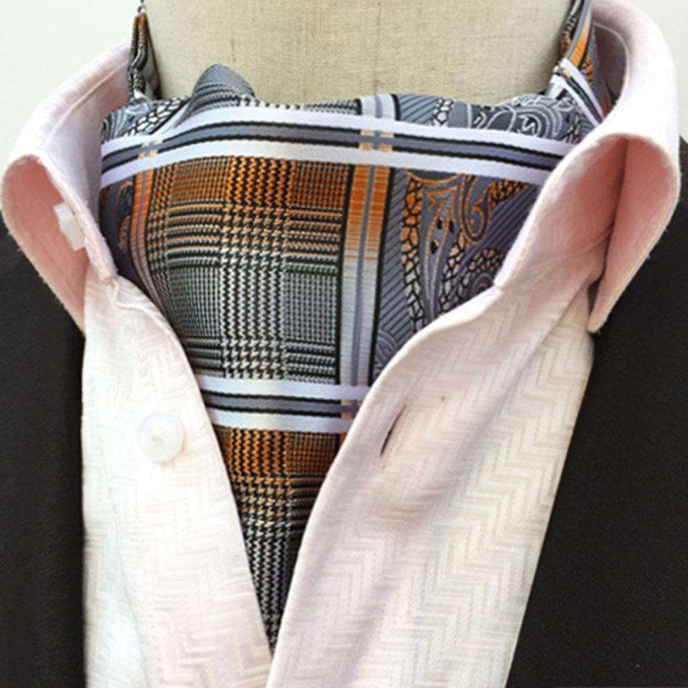 Grey Brown Plaid Paisley