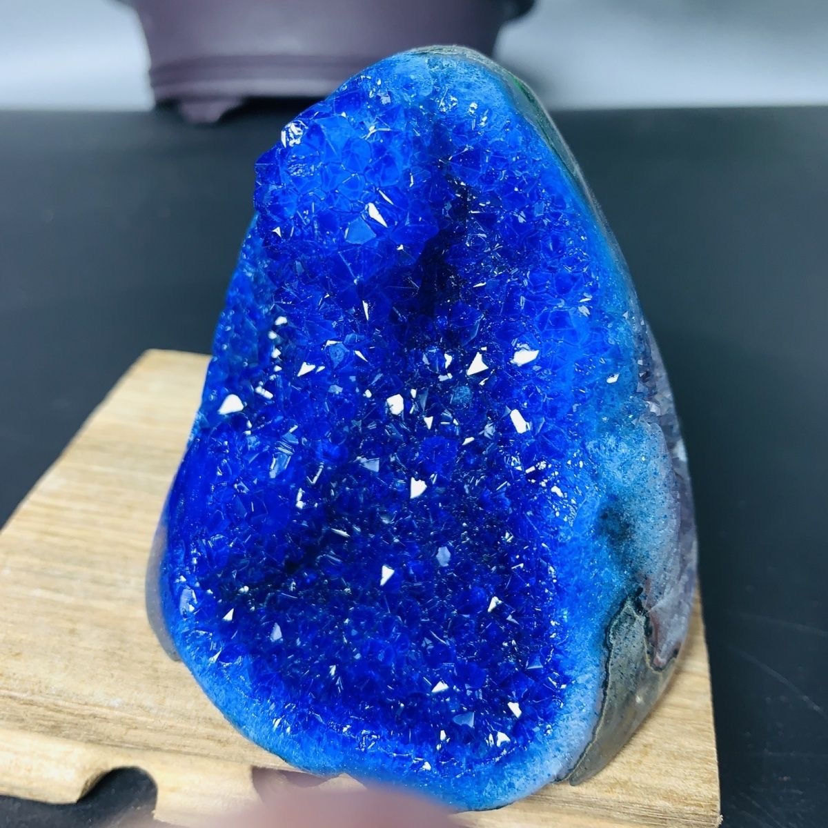 Amas de géode bleue