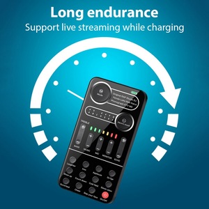 Voice Changer Portable External Live Sound Card Set with 9 Sound Effects Colorful Light Mini Live Broadcast Microphone Sound - Product Image 6