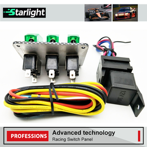 レーシングカーイグニッションスターター12VプッシュボタンスイッチLEDインジケータ付きクイックスタートトラック & RV用 - Product Image 2