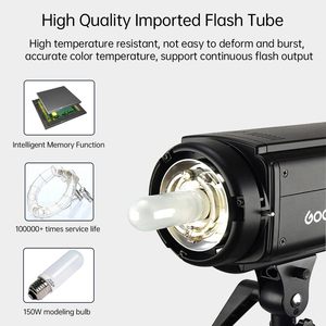 Godox DP600II 600W GN80专业工作室闪光灯鲍恩斯安装闪光灯，带150W发光二极管造型灯 - Product Image 4