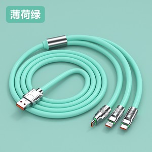 携帯電話用ユニバーサルマルチ充電コード3in1マルチ120w6a高速充電USBケーブル - Product Image 6