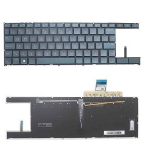 ASUS ZenBook Duo UX481 UX481FA UX481F UX481FL UX481FLY yeni yedek LED aydınlatmalı ABD dizüstü klavye abd düzeni - Product Image 3