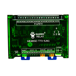 Módulo de relé de 6 canales, aislamiento de Comunicación RS485, función de extensión de puerto IO, entrada y salida, compatible con protocolo Modbus