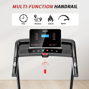 DAPOW Home tapis roulant elettrico attrezzature per esercizi Cardio Training Fitness Running Machine 3 livelli inclinazione manuale pieghevole - Product Image 3
