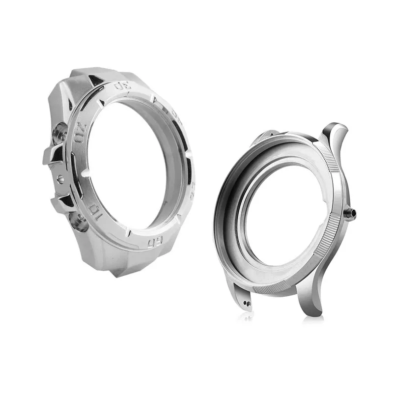 Kustom 4 sumbu 5 sumbu CNC mesin aluminium Watch Bagian CNC Milling OEM Titanium Watch Case