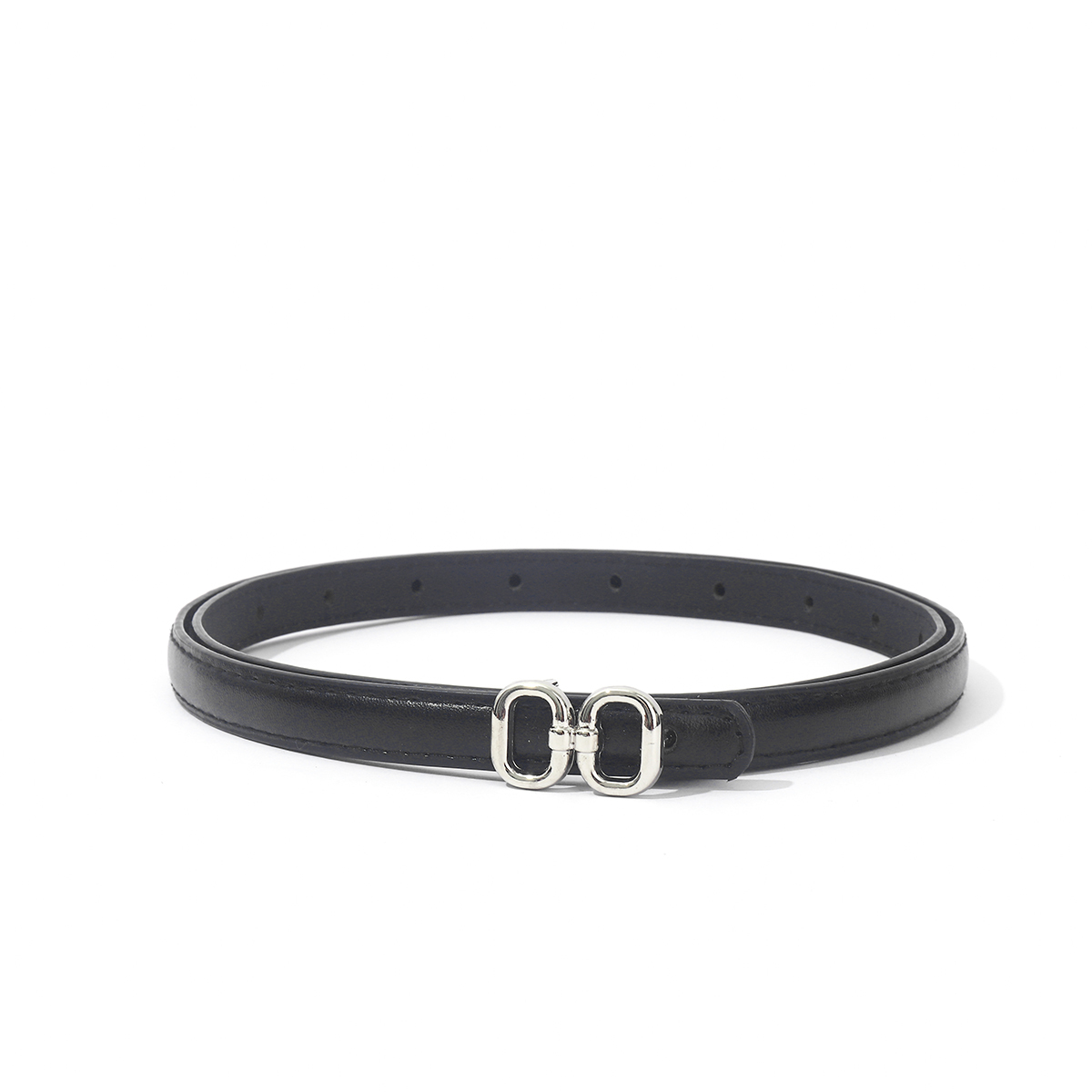 Hebilla de doble anillo-Negro