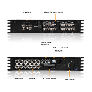 AudioWinner T1216.12D Amplificador de coche <span class=keywords><strong>DSP</strong></span> Clase D Procesador de sonido digital Interruptor de control remoto Ecualizadores Combinación de cruces - Product Image 3