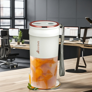 Taşınabilir 300ML elektrikli suyu ve Milkshake makinesi USB şarj Mini meyve sıkacağı ile şişe spor Smoothie blenderı - Product Image 2