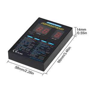 LEDプログラムカード2C RCカーブラシレスESCプラスチック金属材料LEDプログラムボックス付属品 - Product Image 5