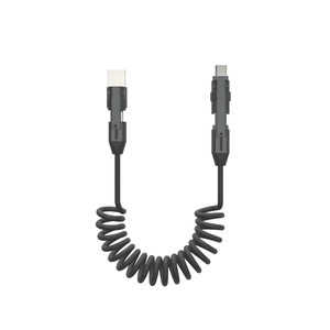 热销240W Usb C型数据线6合1多功能一合一快速充电电缆1.2m锌合金连接器礼品盒 - Product Image 1