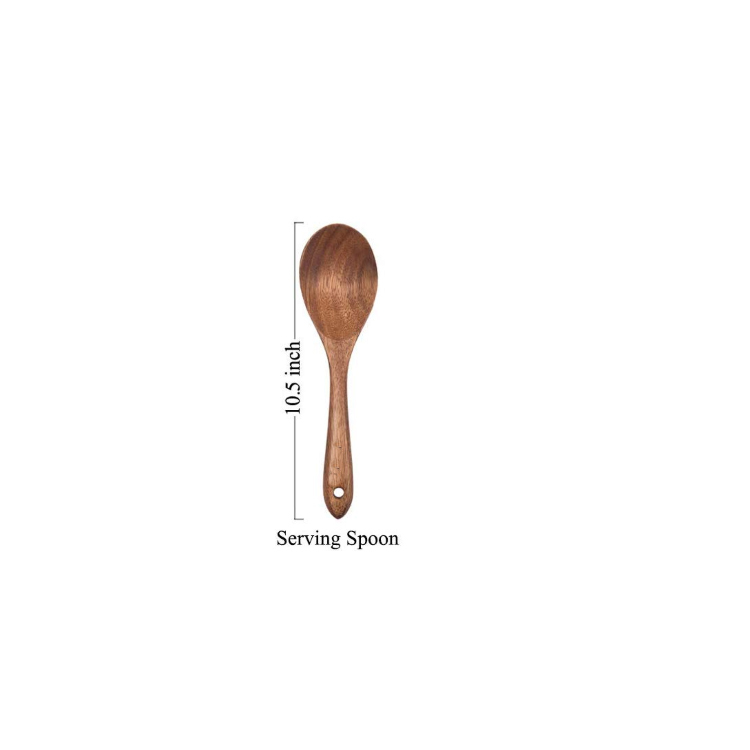 brown serving spoon