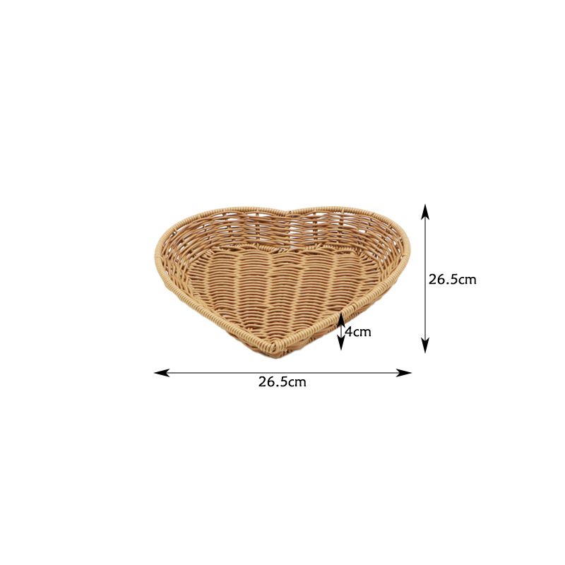 Panier de rangement pour fruits en forme de coeur