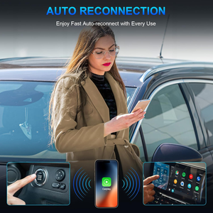 Oem ODM USB không dây Carplay adapter 5 gam Wifi <span class=keywords><strong>Dongle</strong></span> xe thông minh chơi <span class=keywords><strong>Linux</strong></span> Bộ giải mã bài hát hộp RAV4 cho TOYOTA IOS Mercedes Mazda - Product Image 4