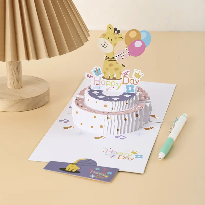 FY 3D-Tarjetas de Felicitación Pop-Up con sobre, tarjeta de poste cortada con láser para cumpleaños, Navidad, San Valentín, decoración para fiestas y bodas
