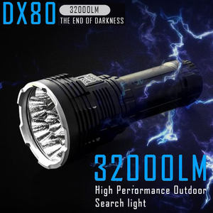 IMALENT <span class=keywords><strong>DX80</strong></span> Dapat Diisi Ulang Senter LED dengan 32000 Lumens Lantern Layar OLED Acara Mode Digunakan untuk Luar Ruangan - Product Image 1