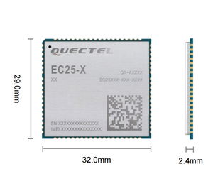 Quectel EC25-EUX LTE Cat4モジュール0 9mAスリープパワーEMEA地域B28AバンドCE RCM認定デュアルUARTインターフェース - Product Image 2