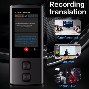 Dispositivo de traductor de voz de idioma global T17, idioma árabe, vietnamita, ruso, traducción bidireccional precisa sin Conexión para Negocios - Product Image 2