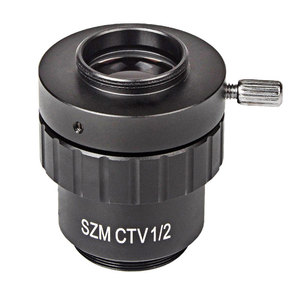 0.5X <strong>C</strong>-<strong>Mount</strong> Lens 1/2 CTV Adapter for SZM Video Digital Camera Trinocular Stereo Microscope Accessories 1/2CTV <strong>CCD</strong> Connector - Product Image 3