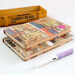 Taccuino con copertina rigida 32K pagine europee a colori taccuino Retro diario diario giornale scuola taccuino carta personalizzata - Product Image 2