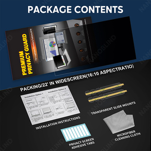 Hot Bán Vô Hình Màu Đen Lá Chắn Riêng Tư Bảo Vệ Màn Hình Chống Lóa Phim Cho 22 Inch 16 & 9 Màn Hình Rộng Bảo Vệ Riêng Tư - Product Image 6