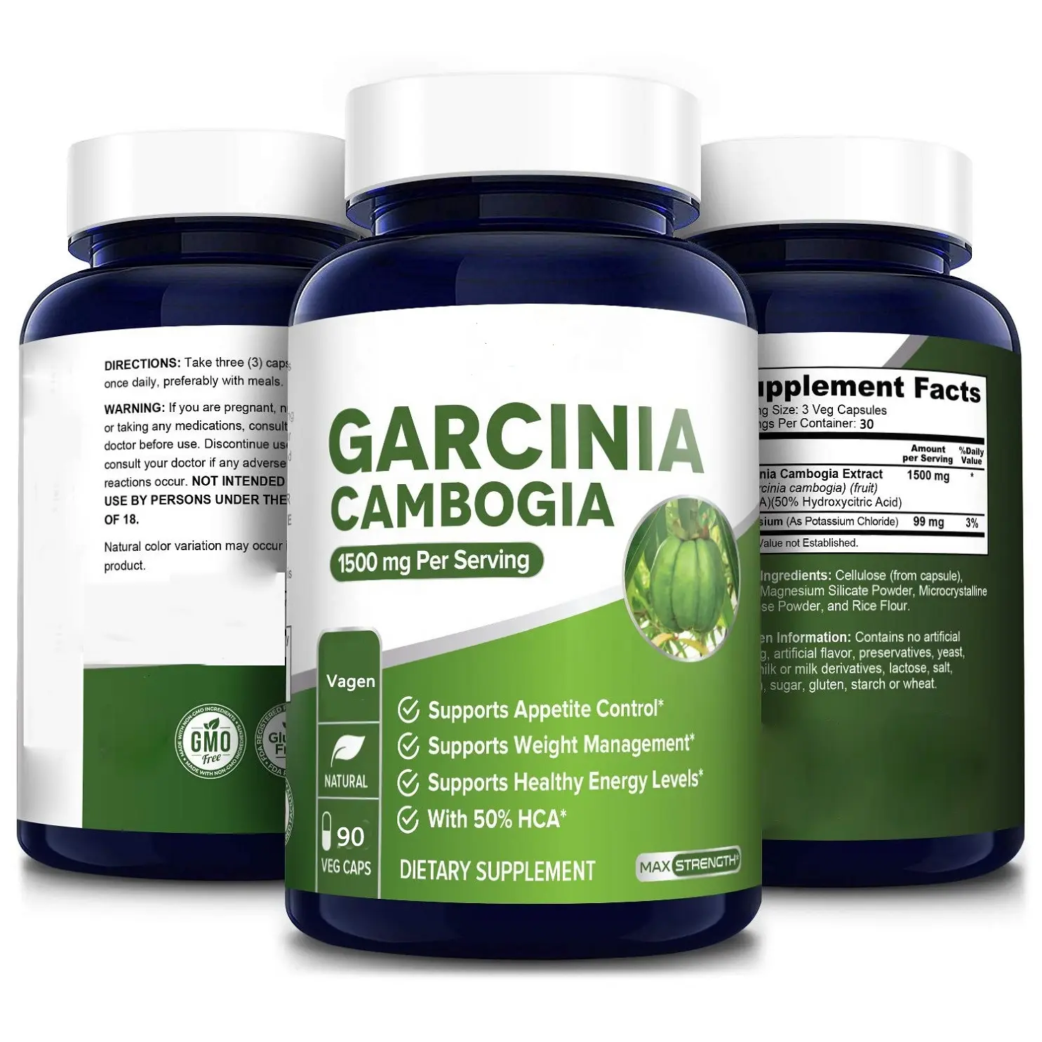 निजी लेबल प्राकृतिक HCA प्रभावी स्लिमिंग Garcinia Cambogia कैप्सूल वसा जलने वजन घटाने की खुराक के लिए
