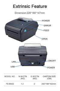 最高のラベリングImpresoraマシンと紙幣レシート印刷機110mm請求書デスクトッププリンター家庭用 - Product Image 5