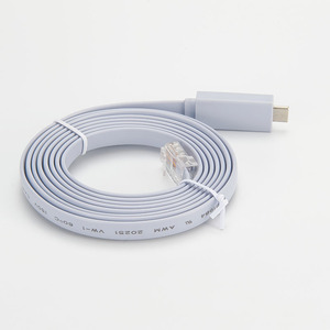 Heißer Verkauf hochwertiger Service-Programmierung USB C-Stecker auf rj45 Flach konsolen kabel mit Ftdi-Chipsatz - Product Image 1