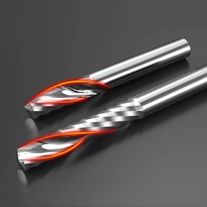 Solid Carbide Mill Tool for Woodworking <strong>50mm</strong> Single Flute End Mill <strong>Cutter</strong> 6mm Shank Diameter 3 Years OEM 1 Flute CNC Control - Product Image 3