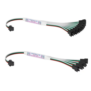 1to4 / 1to8 TTL Mini sinyal amplifikatörü tekrarlayıcı 1 ila 4 veya 8 port 3 Pin 4 Pin WS2812B WS2811 SK6812 RGBIC adresli LED şerit - Product Image 1